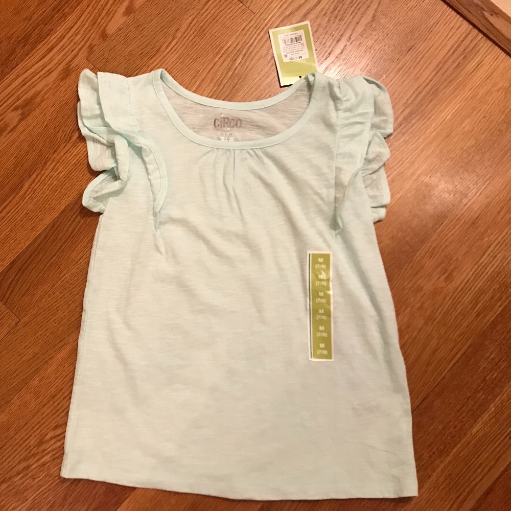 NWT Girls Circo Top Ruffles size Medium 7/8